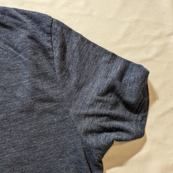 Lucky Brand Blue Good Luck and Good Fortune Joker Card Shirt, Size L - Picture 10 of 11